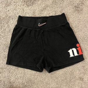 Nike Black Ribbed Shorts